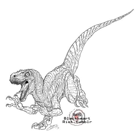 Jurassic World Countdown Velociraptor By Blackheartspiral On Deviantart