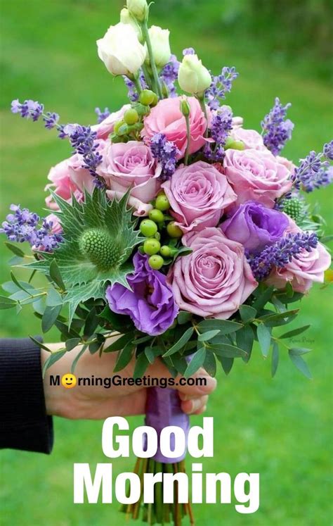 20 Morning Greeting With Bouquet Morning Greetings Morning Quotes