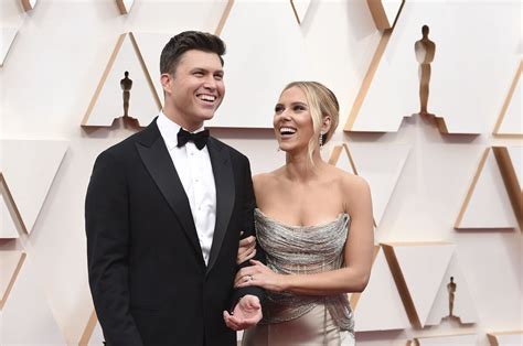 Scarlett Johansson Colin Jost Give New Baby A Sweet Name Los Angeles