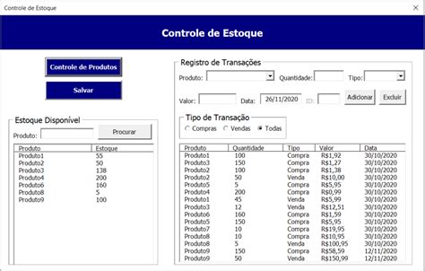 Controle De Estoque Vba Excel Planilha Impressionante R Em Hot Sex