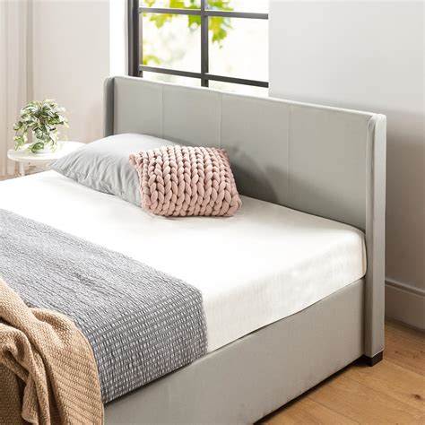 Zinus Maddon Upholstered Gas Lift Storage Queen Bed Frame Bunnings