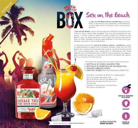 Sex On The Beach Cocktail Box Mixer Cocktails