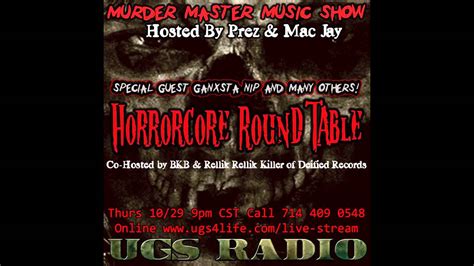Horrorcore Round Table On The Murder Master Music Show Youtube