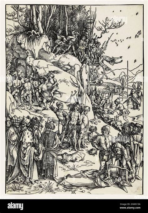 The Martyrdom Of The Ten Thousand Print By Albrecht Durer 1494 1498