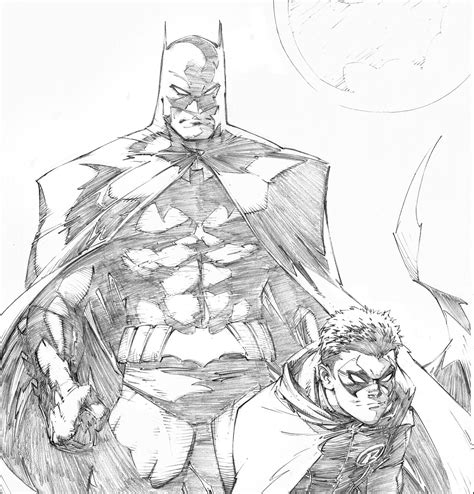 Greg Capullos First Batman And Robin Pencils