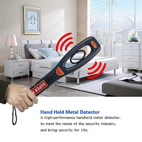 Portable Hand Held Metal Detector Wand Security Scanner