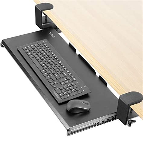 Easy To Install Sliding Undermount Keyboard And Mouse Tray With Wrist