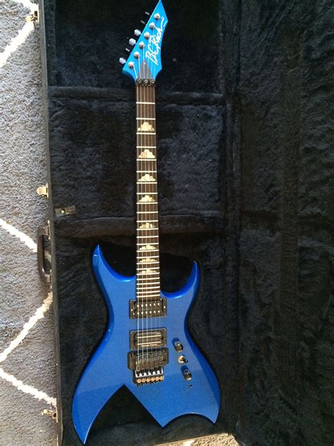 1992 Bc Rich Bich Neck Through Metallic Blue With Clouds Bc Rich Guitars Guitar Metallic Blue