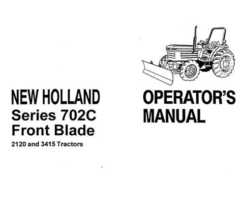 044 New Holland Series 702c Front Blade For 2120 And 3415 Tractors