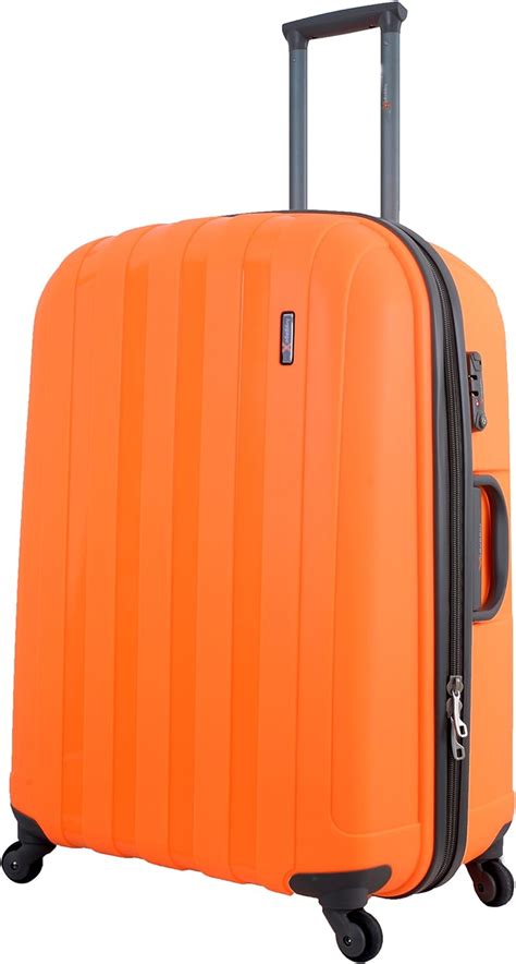 Orange Luggage X 77cm 30 Hard Sided Polypropylene Lightweight