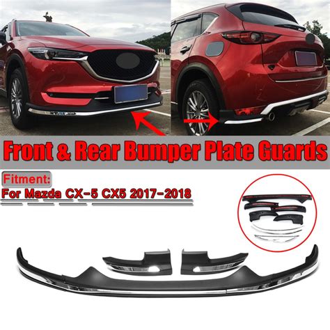 For Mazda Cx 5 Cx5 2017 2018 Front Bumper Lip Spoiler Body Kit Rear
