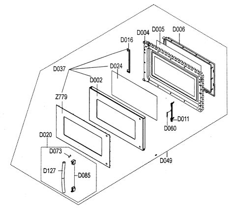 How Do I Replace The Door On The Samsung Microwave Smh7187stg Please