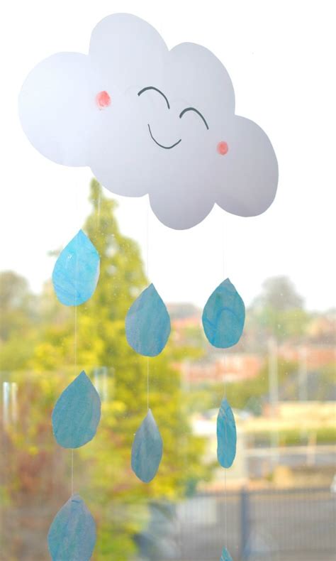 Happy Rain Cloud Craft For Kids Whimsical Mumblings