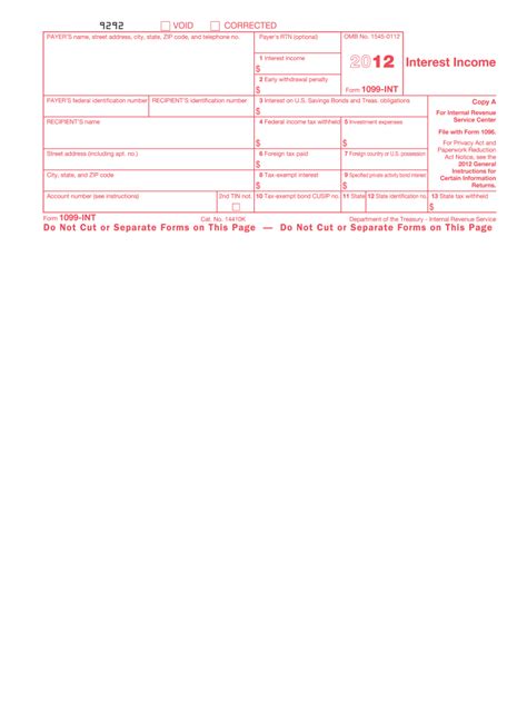 Fillable Online Irs Form 1099 Int Fax Email Print Pdffiller