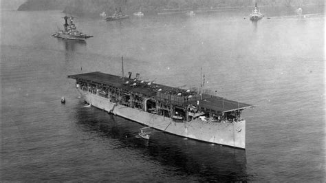 Americas First Aircraft Carrier Is Sunk By Japanese Bombers In Wwii
