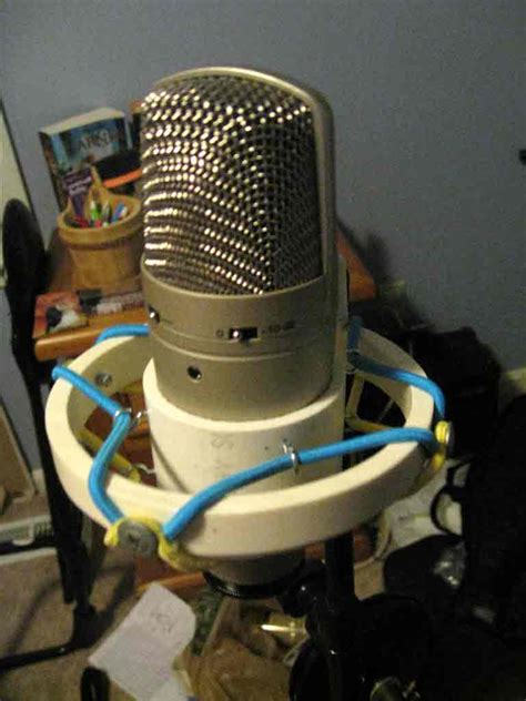 You can get small, cheap clamps from most hardware stores for just a few dollars. PILL MUSIC: DIY Microphone Shock Mount - For Large Diaphragm Condenser Mic