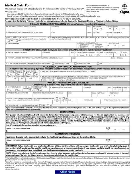 Download Cigna Claim Form wikiDownload