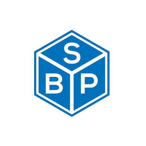 Sbp Letter Logo Design On Black Background Sbp Creative Initials