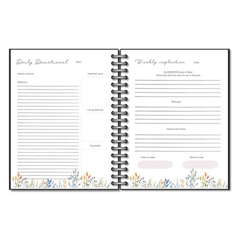 Daily Devotional Journal Printable Template Weekly Etsy