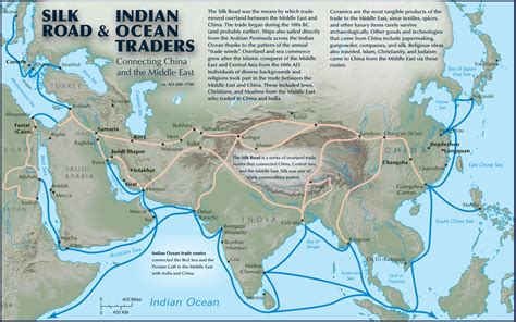 Silk Road And Indian Ocean Traders Connecting China And The Middle