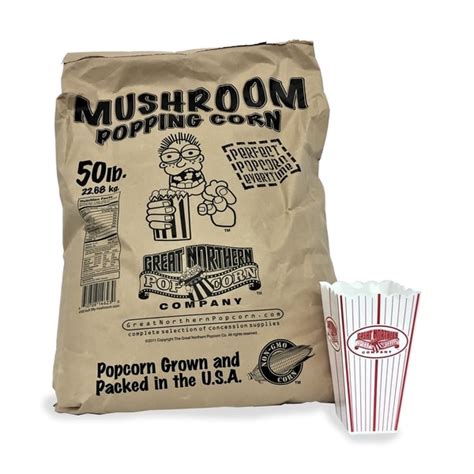 Great Northern Popcorn Gourmet Mushroom Popcorn Bulk Bag Premium Grade