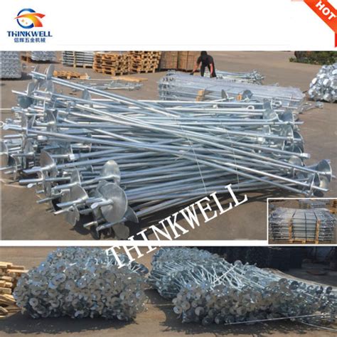 China Forged Galvanized Screw Helix Earth Anchor China Helix Earth