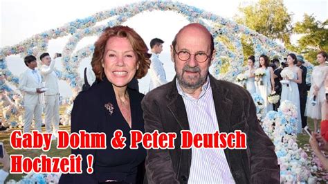 Gaby Dohm Peter Deutsch gaben plötzlich mit Jahren ihre Hochzeit bekannt Das ist verrückt