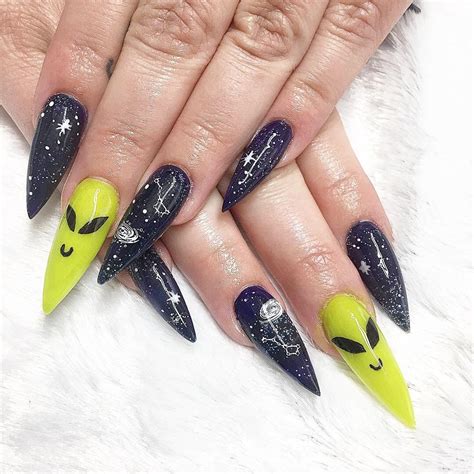 Cute Halloween Stiletto Nails Unlike Regular Acrylic Extensions You
