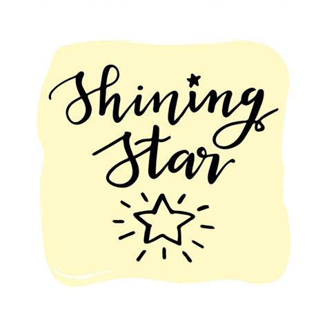 Find, read, and share superstar quotations. Shining star quote Vector | Free Download