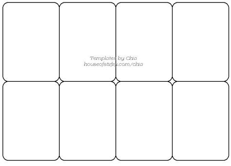 If it is a creature card, all creatures that share a creature type with it lose their abilities until end of turn. Chia's Rubberstamp Art Templates | Trading card template ...