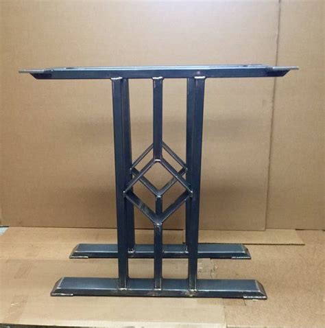 The connecting profile is inserted between two table frames, securely linking the tabletops together to. Design Dining Table Legs, Three Bars With Middle Square ...