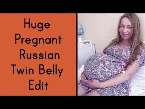 Huge Pregnant Russian Twin Belly Compilation TikTok YouTube