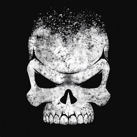 Human Skull Black And White ⬇ Vector Image By © Andreymakurin Vector