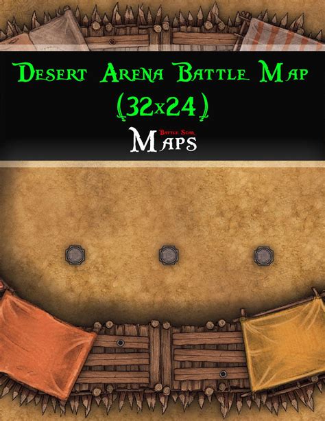Desert Arena Battle Map 32x24 Battle Scar Maps