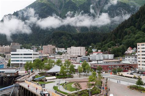 Juneau, Alaska's capital, with Mount Juneau in the background. [3819 x