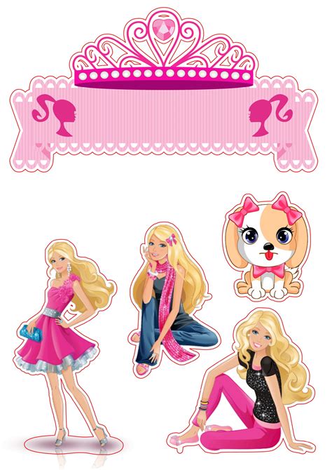 Topo De Bolo Barbie Barbie Birthday Party Barbie Party Decorations