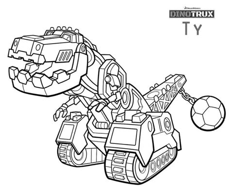 Dibujos de Dinotrux para colorear . Imprimir para niños