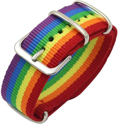 Siwei Rainbow Wristbandrainbow Nylon Woven Wristband Versatile Couple Bracelet Wristband Lgbt