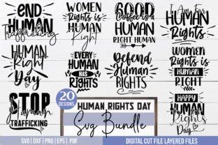 Human Rights Day Svg Bundle Graphic By Svgstudiodesignfiles Creative