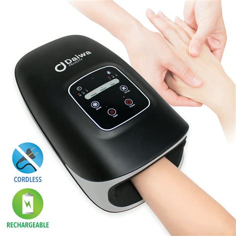 Daiwa Felicity Hand Massager Machine Rechargeable Cordless Carpal Tunnel Massager With 3