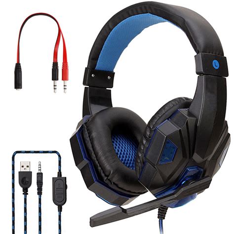 Gaming Luminous Headset In Ear Headset With Microphone Led Light
