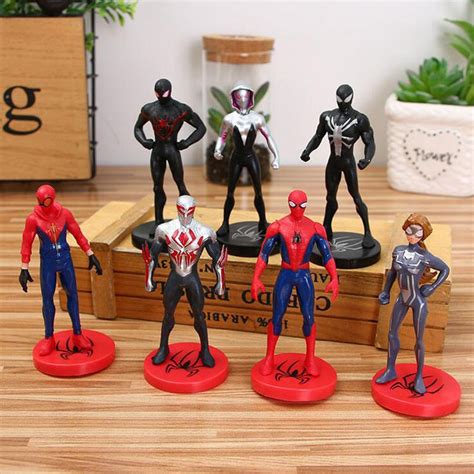 Thrilled by his experience with the avengers, peter returns home, where he lives with his aunt may, under the watchful eye of his new mentor tony stark. 7Pcs/Set The Avengers Spider-Man Homecoming Into Spider ...