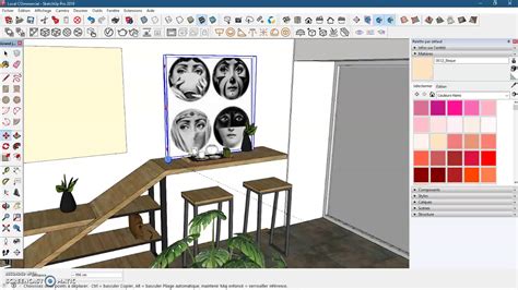 Initiation Sketchup Comment Modifier Les Mati Res Dans Sketchup Youtube