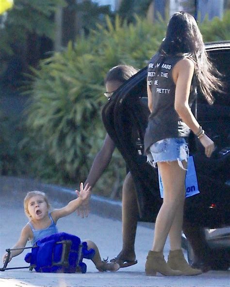 Kourtney Kardashians Daughter Penelope Disick Gets Slammed In The Face With A Car Door Daily
