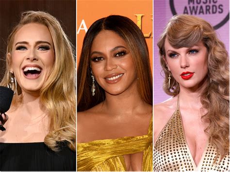 Adele Beyoncé and Taylor Swifts possible wins at the Grammy Awards could shatter records