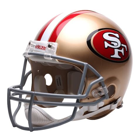 Riddell San Francisco 49ers Gold Authentic Full Size Helmet Official