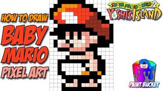 How To Draw Baby Mario Super Mario World 2 Yoshis Island 16 Bit
