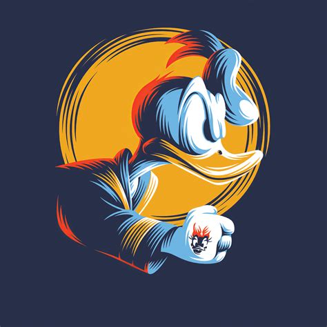 1024x1024 Donald Duck Minimal Art 4k 1024x1024 Resolution Hd 4k