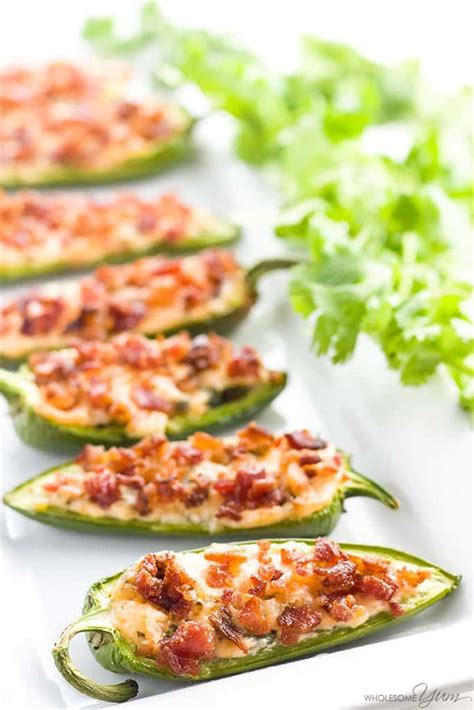 Cream Cheese Jalapeno Poppers With Bacon Low Carb Gluten Free