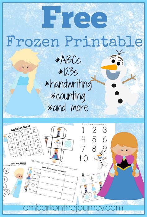 Free Frozen Printables Pack Free Homeschool Deals